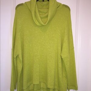Thin cowl-neck sweater